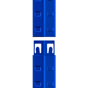 Skladovací regál DUTY 6 modrá/prírodná 8