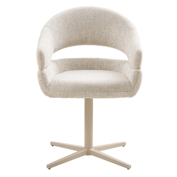 Jedálenská stolička DUVIR béžová/mramorovaná 1