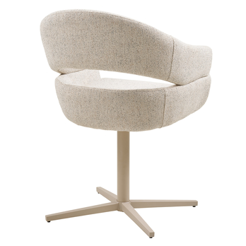 Jedálenská stolička DUVIR béžová/mramorovaná 2