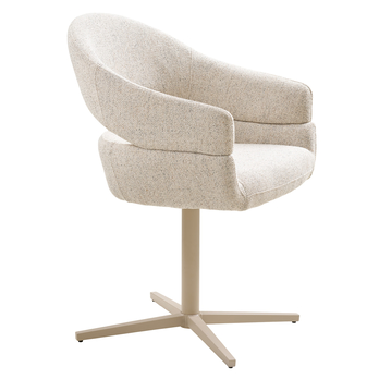 Jedálenská stolička DUVIR béžová/mramorovaná 3