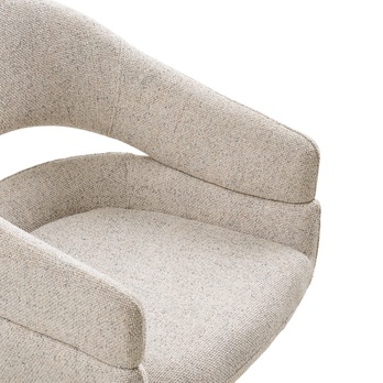 Jedálenská stolička DUVIR béžová/mramorovaná 4