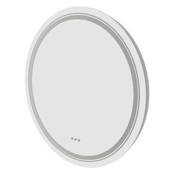 Zrkadlo DUVIR strieborná, priemer 80 cm 3