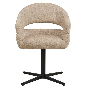 Jedálenská stolička DUVIR béžová/čierna 2