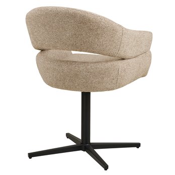 Jedálenská stolička DUVIR béžová/čierna 3