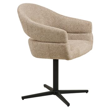 Jedálenská stolička DUVIR béžová/čierna 4