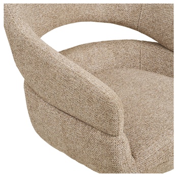 Jedálenská stolička DUVIR béžová/čierna 5