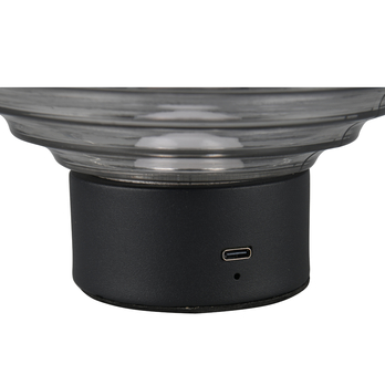 Stolná LED lampa EARL dymová 3