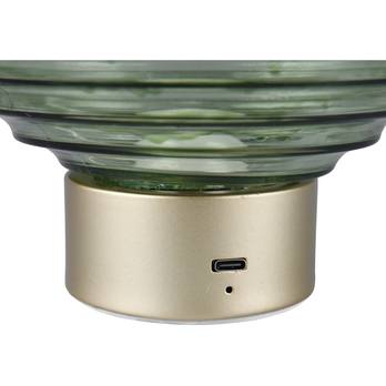 Stolná LED lampa EARL zelená 3