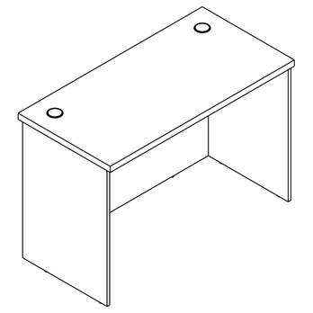 Písací stôl  EASY 110 biela 3