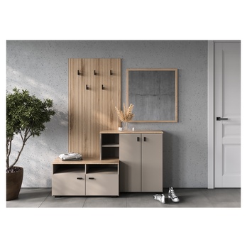 Predsieňová zostava EBRO béžová/dub cremona 1