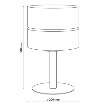 Stolná lampa ECO béžová/prírodná/čierna 6