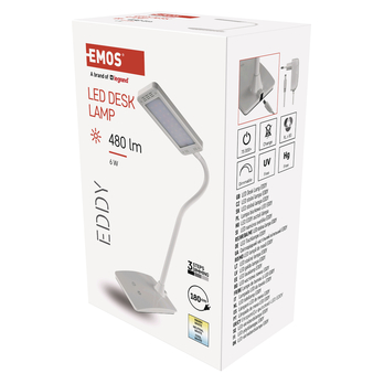 Stolná lampa EDDY biela 1