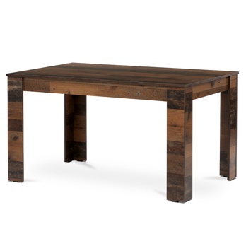 Jedálenská zostava EDGAR II staré drevo/čierna/sivá 1