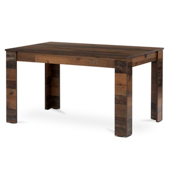 Jedálenská zostava EDGAR staré drevo/modrá/čierna 1