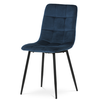 Jedálenská zostava EDGAR staré drevo/modrá/čierna 2