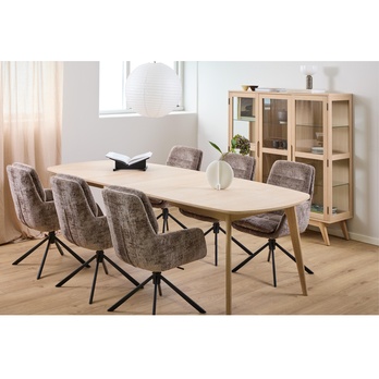 Jedálenská stolička EDGAR hnedá 3