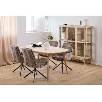 Jedálenská stolička EDGAR hnedá 4