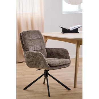 Jedálenská stolička EDGAR hnedá 1