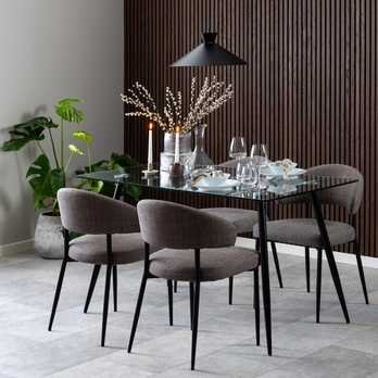 Jedálenská stolička EDINA hnedá 1