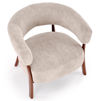Kreslo EDUN cappuccino/orech 2