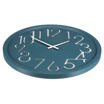Nástenné hodiny EDWARDS modrá, ⌀ 60 cm 1