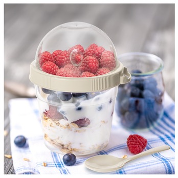 Pohár s viečkom a lyžičkou EDWIN 500 ml 1