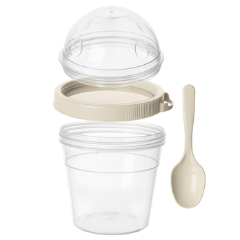 Pohár s viečkom a lyžičkou EDWIN 500 ml 3