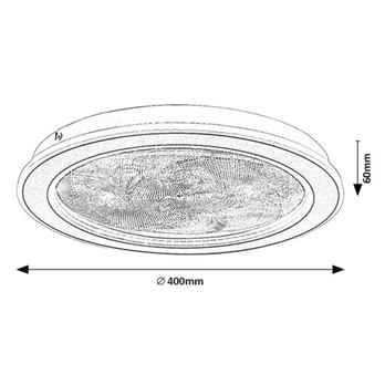 Stropné svietidlo EFRAEL zlatá/priehľadná 9