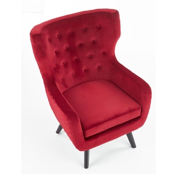 Kreslo EFRAIM tmavočervená 2