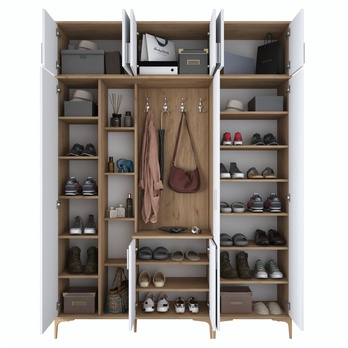 Predsieňová zostava ELA 11 orech/biela 4