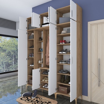 Predsieňová zostava ELA 11 orech/biela 8