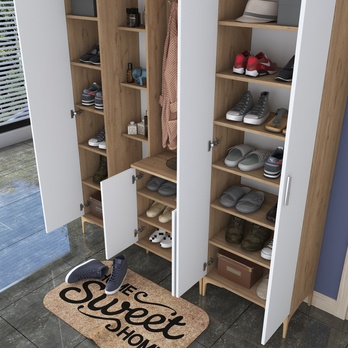 Predsieňová zostava ELA 11 orech/biela 9