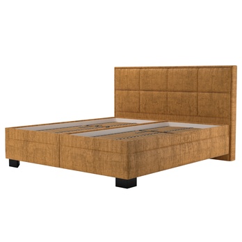 Posteľ s polohovacím roštom ELA 1 horčicová, 160x200 cm 2