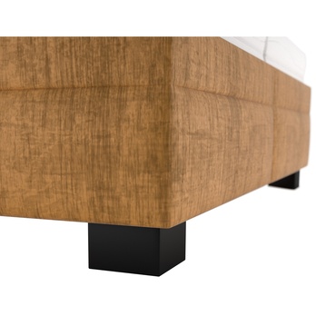 Posteľ s polohovacím roštom ELA 1 horčicová, 160x200 cm 4