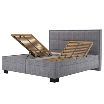 Posteľ s polohovacím roštom ELA 1 sivá, 160x200 cm 1
