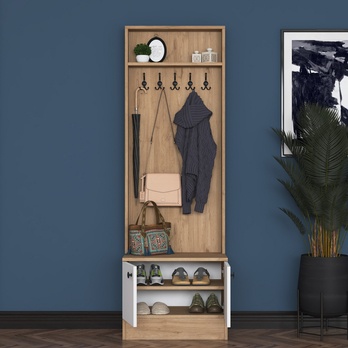 Predsieňová zostava ELA 1 orech/biela 3