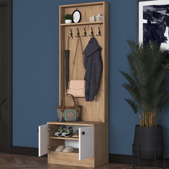 Predsieňová zostava ELA 1 orech/biela 4