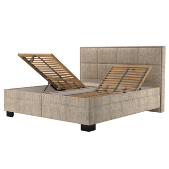 Posteľ s polohovacím roštom ELA 2 béžová, 180x200 cm 1