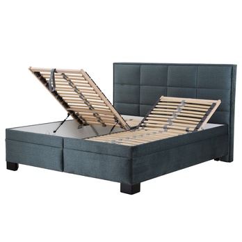 Posteľ s polohovacím roštom ELA 2 sivomodrá, 160x200 cm 1