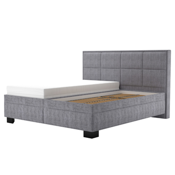 Posteľ s polohovacím roštom ELA 2 sivá, 160x200 cm 3