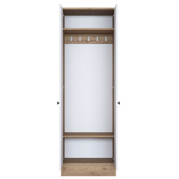 Predsieňová skriňa ELA 2 biela/orech 3