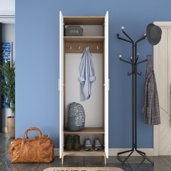 Predsieňová skriňa ELA 3 orech/biela 6