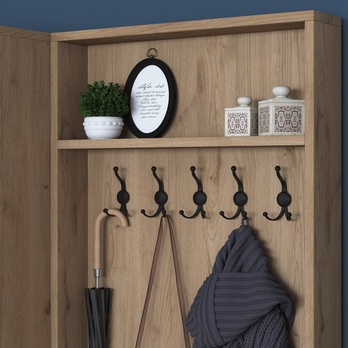 Predsieňová zostava ELA 5 orech/biela 6