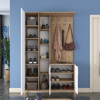 Predsieňová zostava ELA 6 orech/biela 4