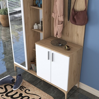 Predsieňová zostava ELA 6 orech/biela 7