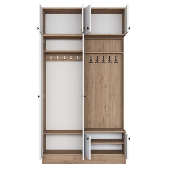 Predsieňová zostava ELA 7 orech/biela 4