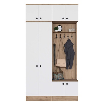 Predsieňová zostava ELA 7 orech/biela 5