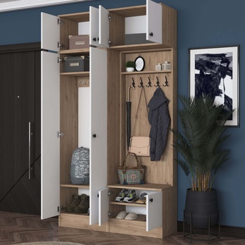 Predsieňová zostava ELA 7 orech/biela 6