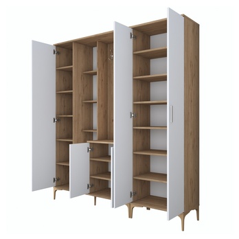 Predsieňová zostava ELA 9 orech/biela 2