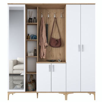 Predsieňová zostava ELA 9 orech/biela 3